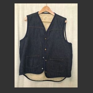 Vintage Reversible Denim and wool CARHARTT vest